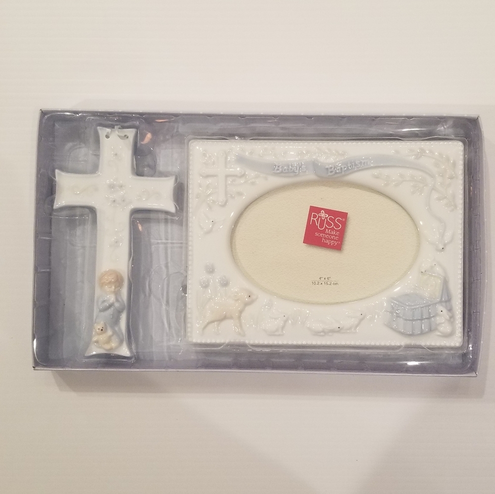 Russ Baby Baptism Gift Set in Blue